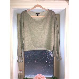 NWT-Forever 21- Gray off the should sweatshirt.